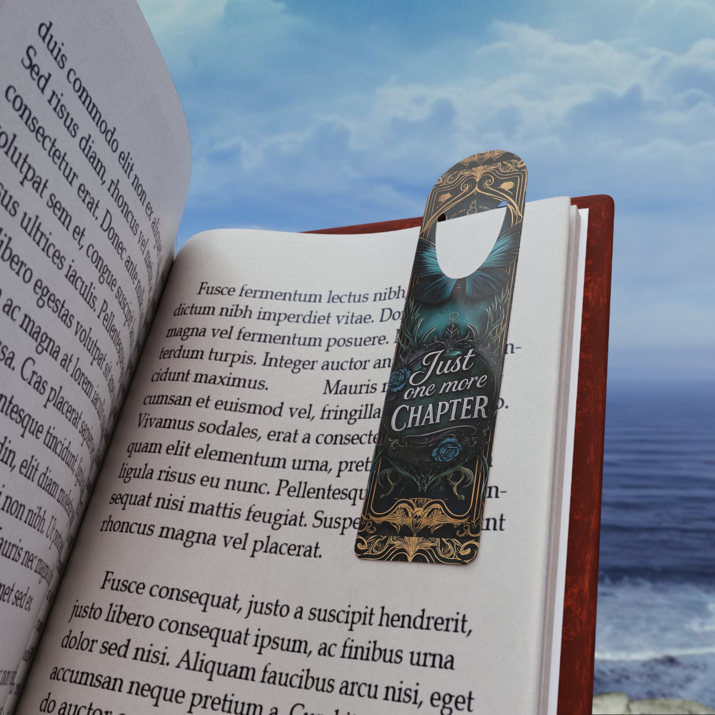 Elegant Butterfly Bookmark - Just One More Chapter, Reading Gift, Book Lover's Accessory, Literature Appreciation, Gift for Readers