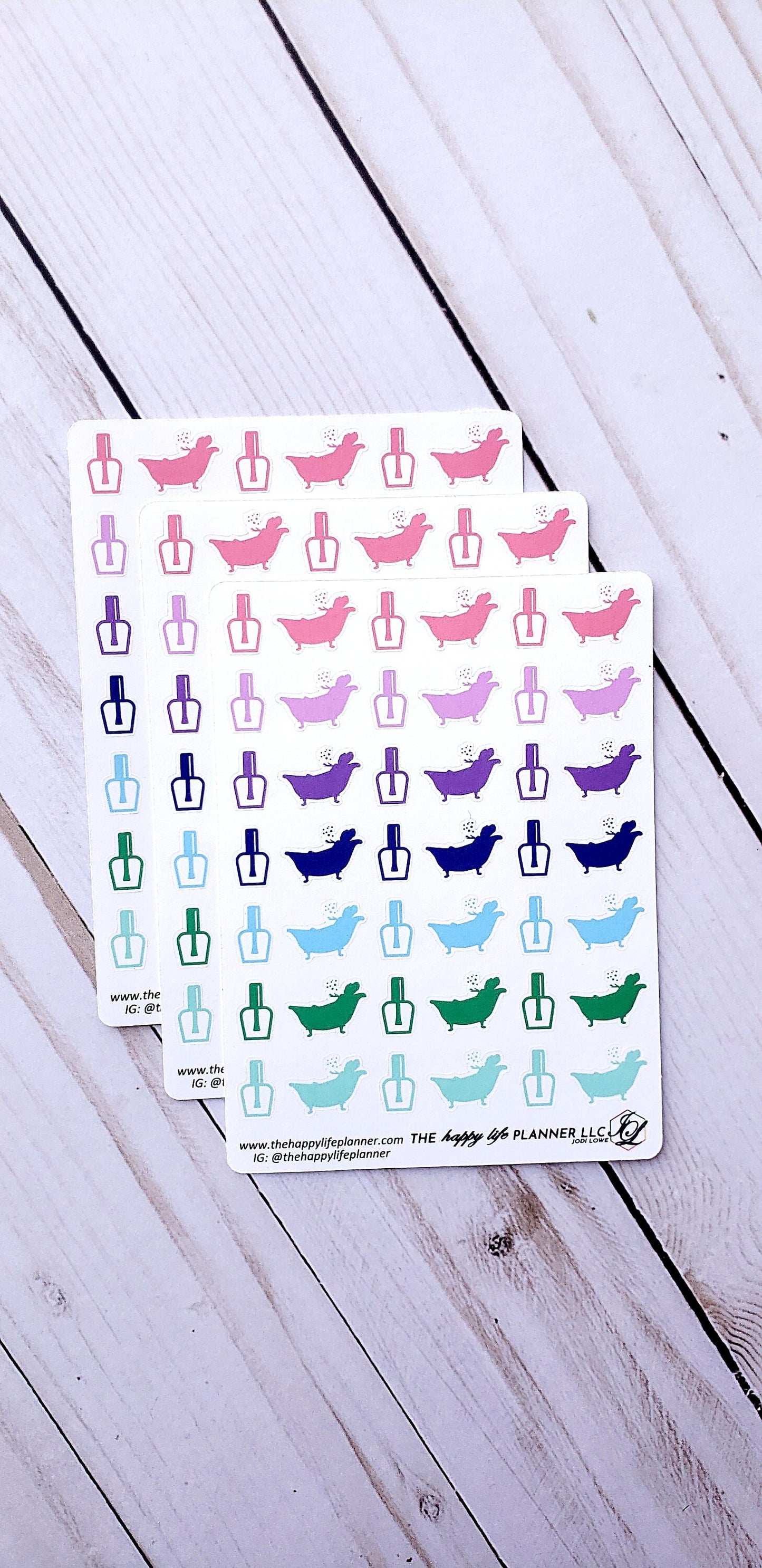 Me Time planner stickers, mani pedi stickers, planner stickers, functional stickers