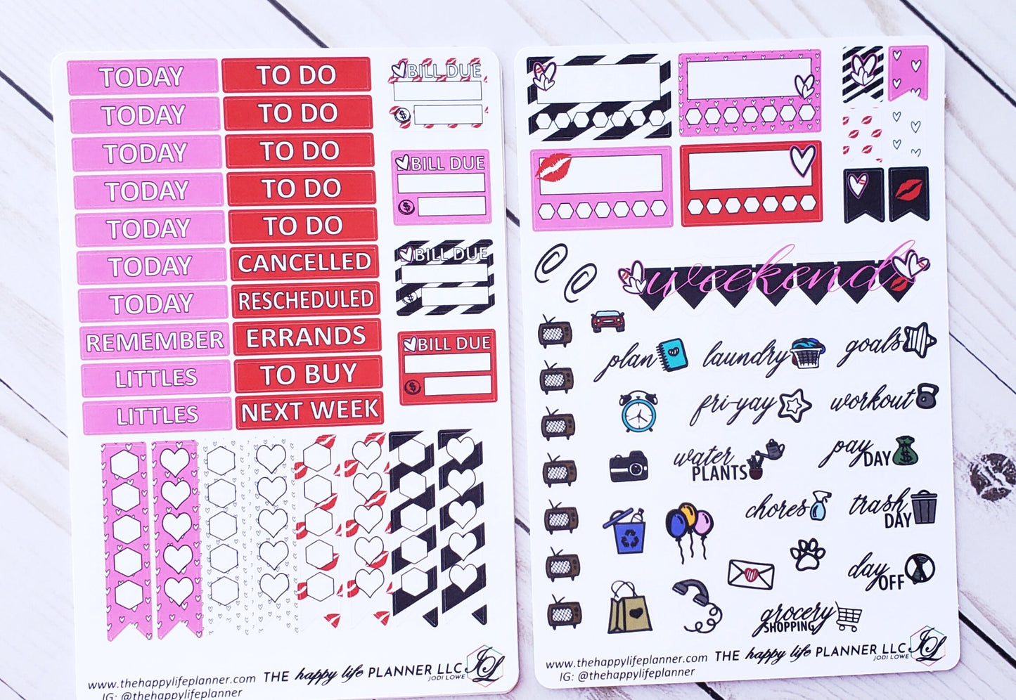 CLASSIC Weekly Planner Sticker Kit, CLASSIC Happy Planner Sticker Kit, Planner stickers, weekly stickers. Read Description!