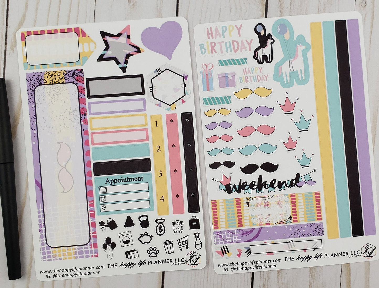 CLASSIC Weekly Planner Sticker Kit, CLASSIC Happy Planner Sticker Kit, Planner stickers, weekly stickers. Read Description!