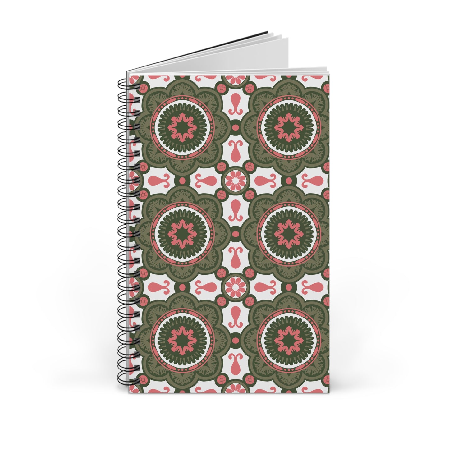 Boho Floral Spiral Journal, Vintage Notebook, Artistic Diary, Eco-Friendly Stationery, Gift for Her, Writing Journal