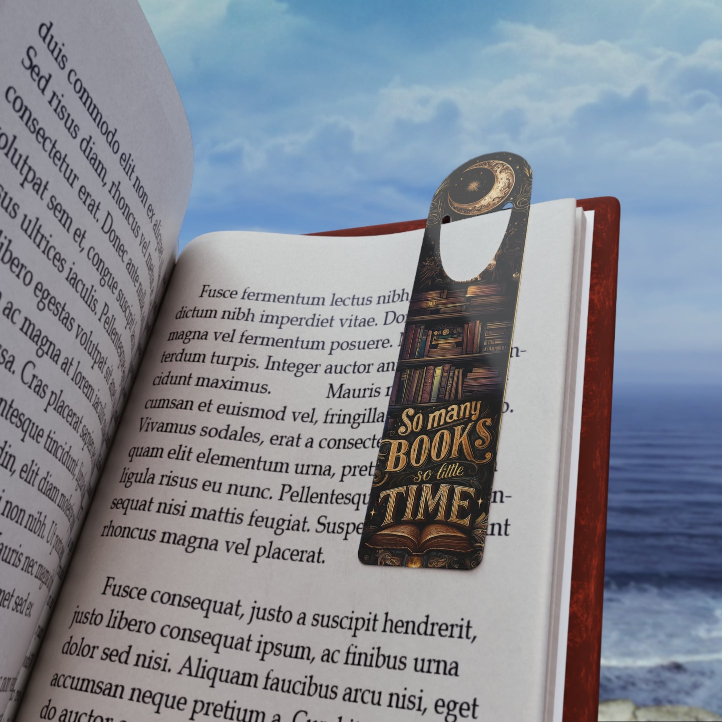 Literary Dreamland Bookmark | Handcrafted Reading Gift, Bookish Accessories, So Many Books Minimalistic Design, Book Lover [...]