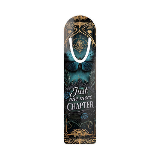 Elegant Butterfly Bookmark - Just One More Chapter, Reading Gift, Book Lover's Accessory, Literature Appreciation, Gift for Readers
