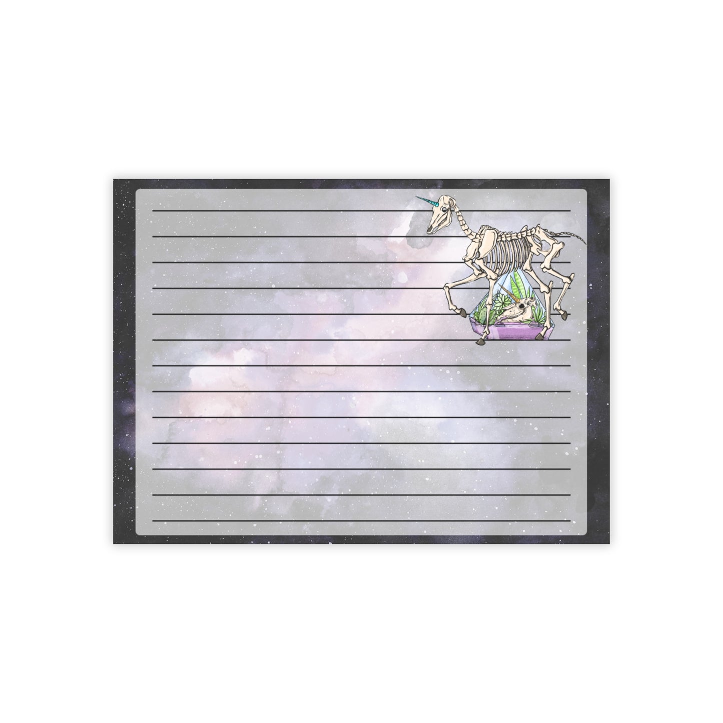 Celestial Skeleton Post-it® Note Pads | Cute Galaxy-Themed Sticky Notes for Organizing, Planning, Gift Ideas, Journaling, School Supplies