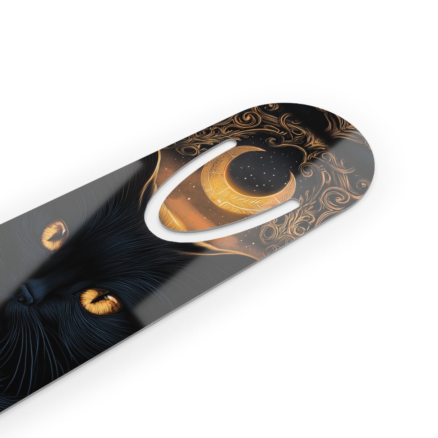 Mystical Cat Bookmark - Once Upon a Time, Reading Gift, Cat Lover Accessory, Literary Keepsake, Gothic Decor