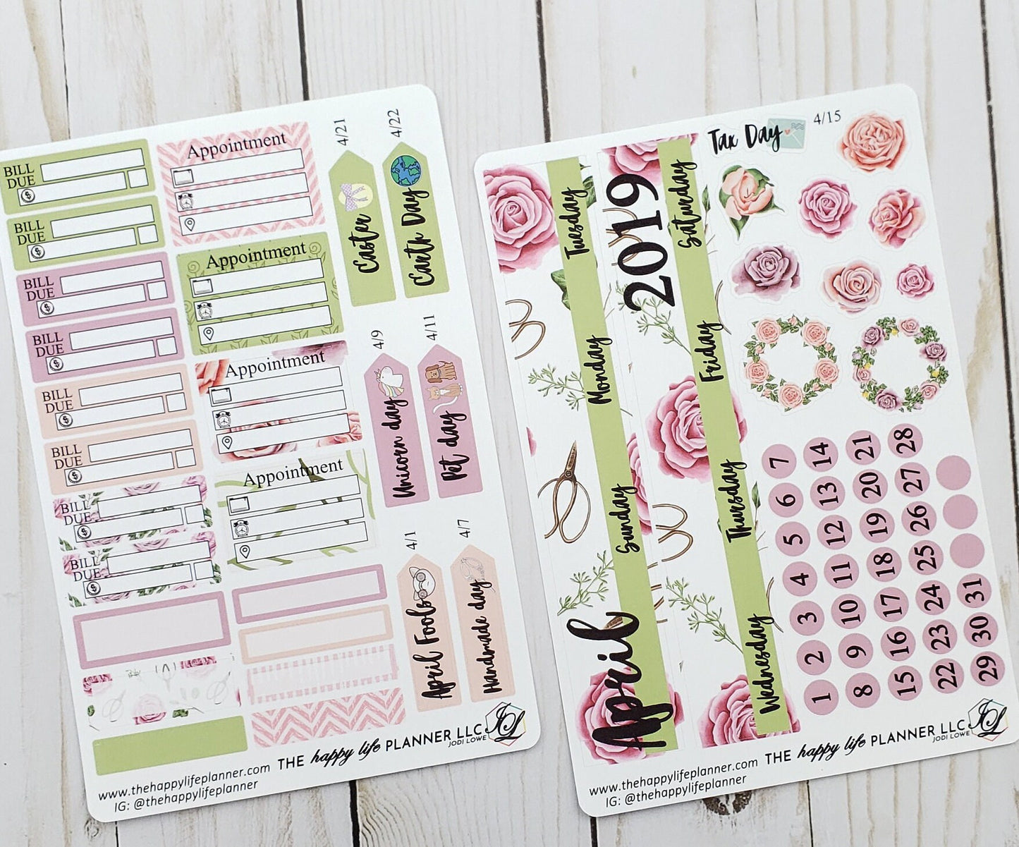 CLASSIC Monthly Planner Sticker Kit, Classic Monthly Happy Planner Sticker Kit, Planner stickers, sticker kit. READ Description!
