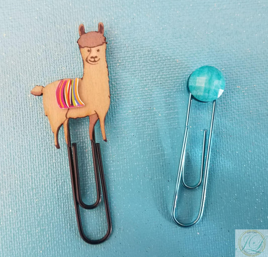 Wooden Llama planner clips
