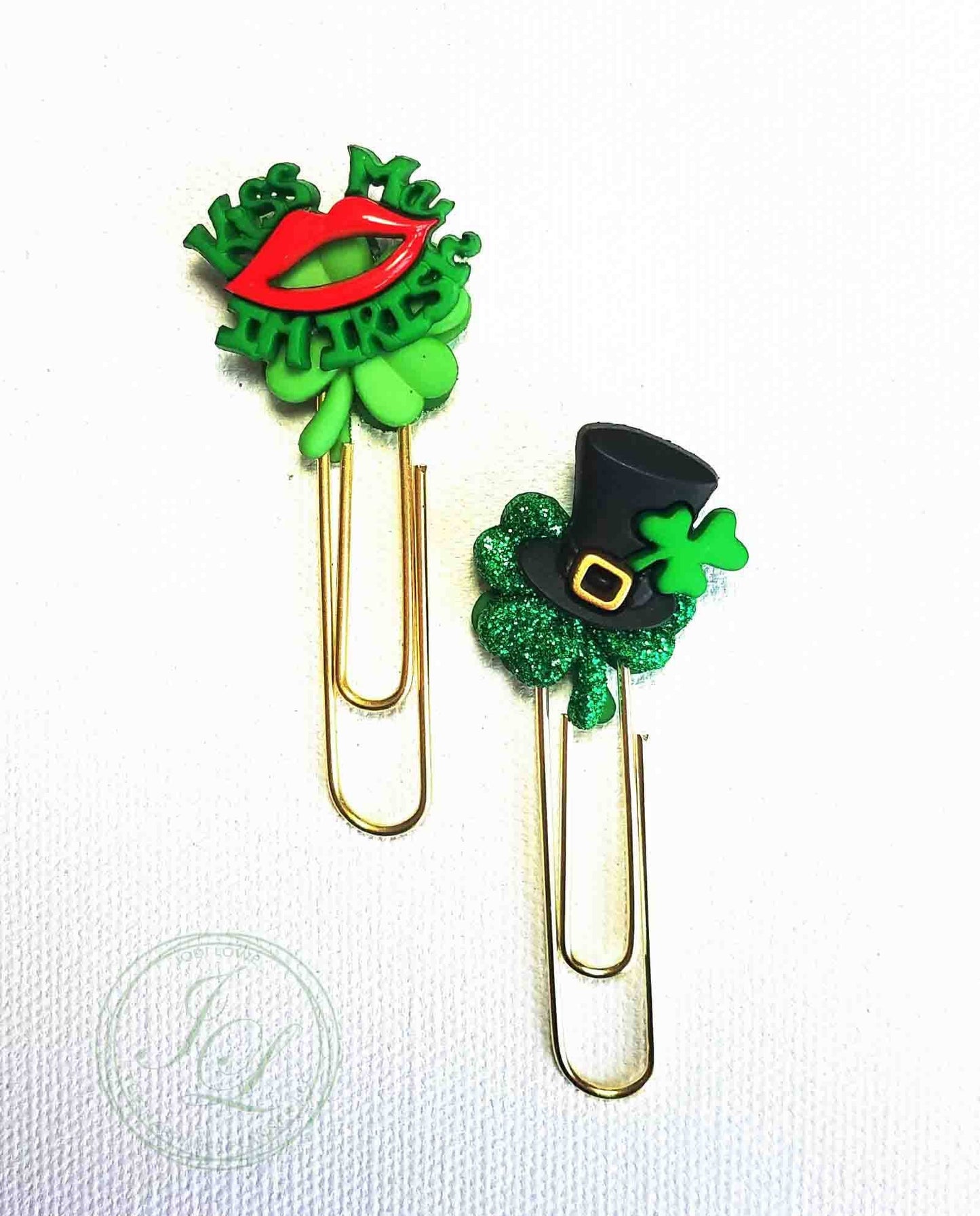 Kiss me i'm Irish! St. Patrick's Day paper clips