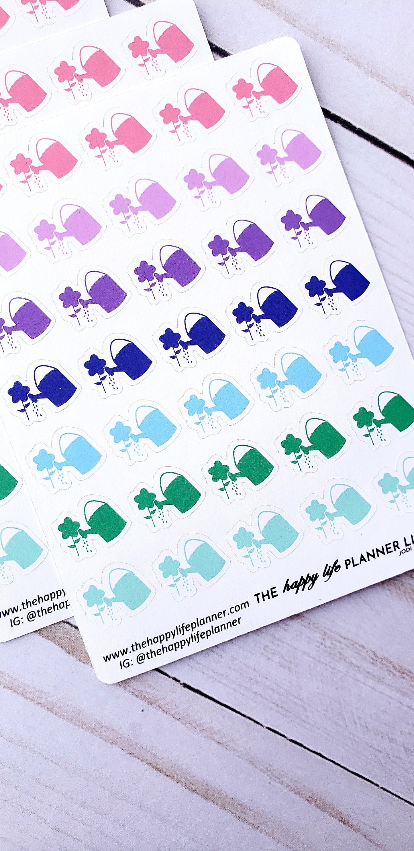 Water plants planner stickers, water plants stickers, planner stickers, functional stickers