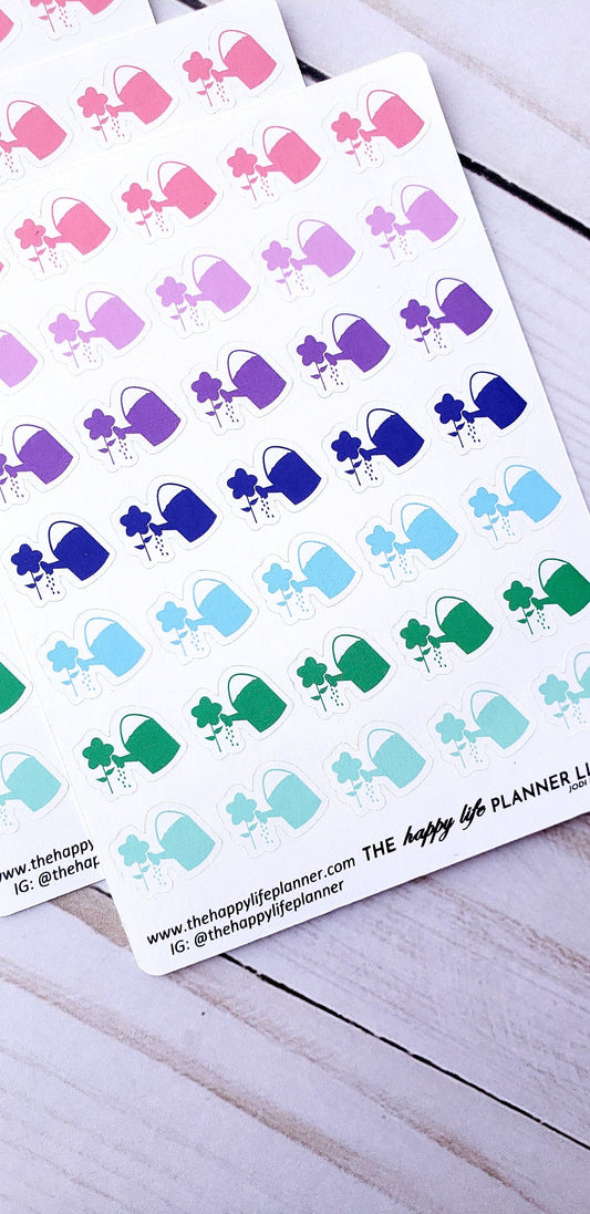 Water plants planner stickers, water plants stickers, planner stickers, functional stickers
