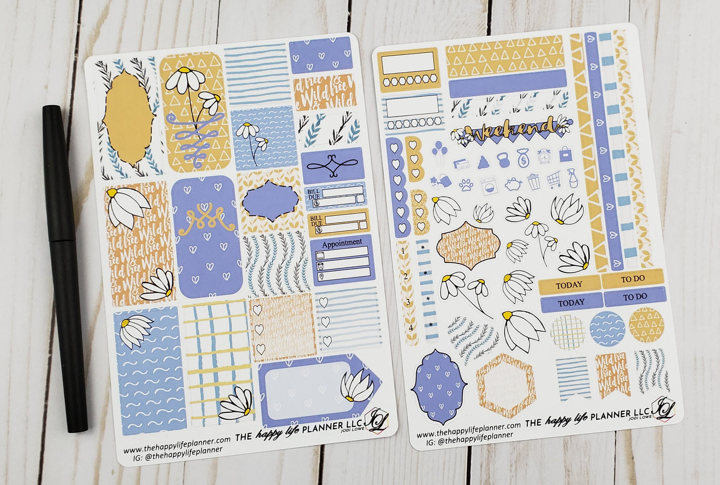 MINI Weekly Planner Sticker Kit, MINI Happy Planner Sticker Kit, Planner stickers, weekly stickers. Read Description!