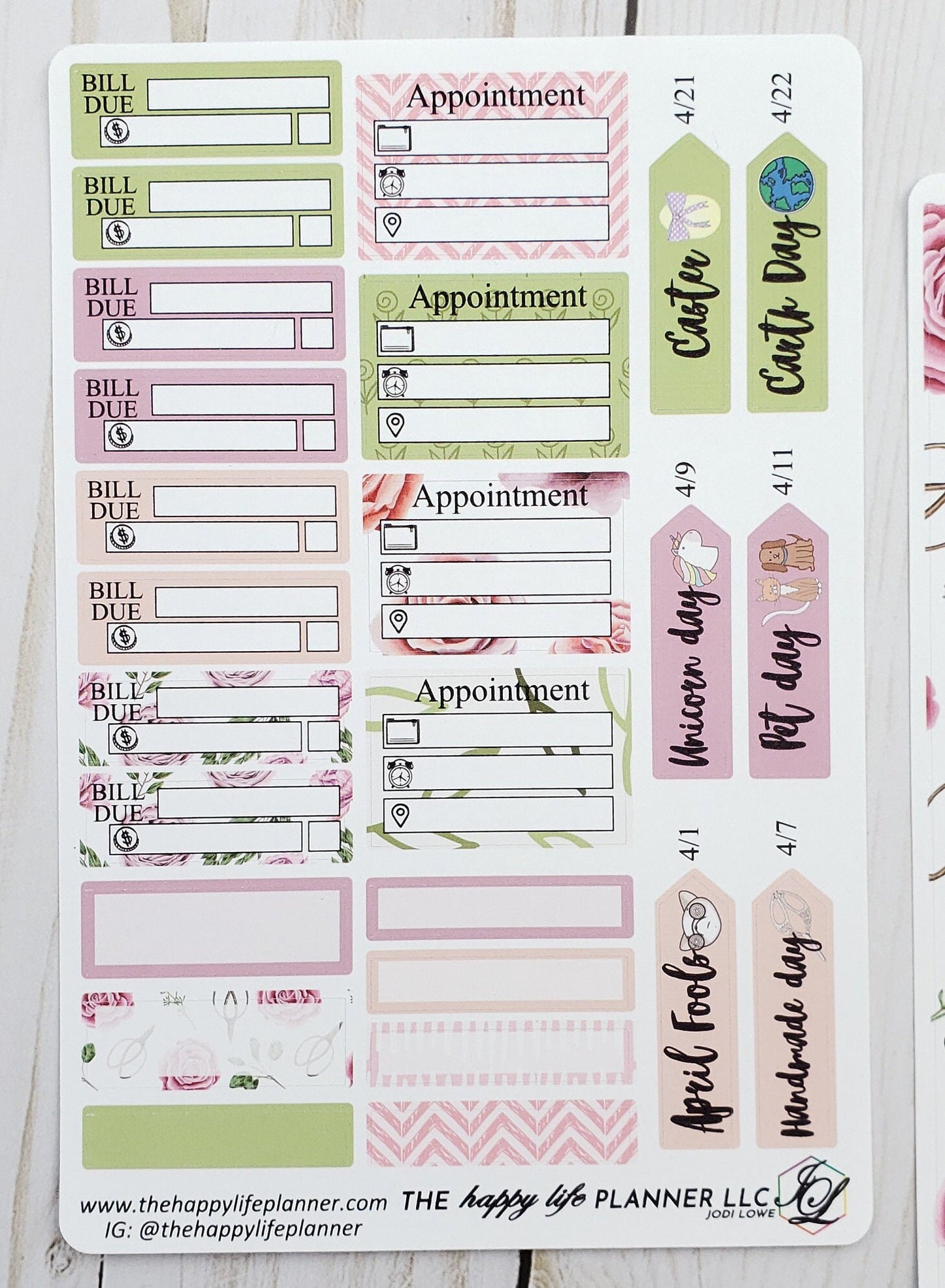 CLASSIC Monthly Planner Sticker Kit, Classic Monthly Happy Planner Sticker Kit, Planner stickers, sticker kit. READ Description!