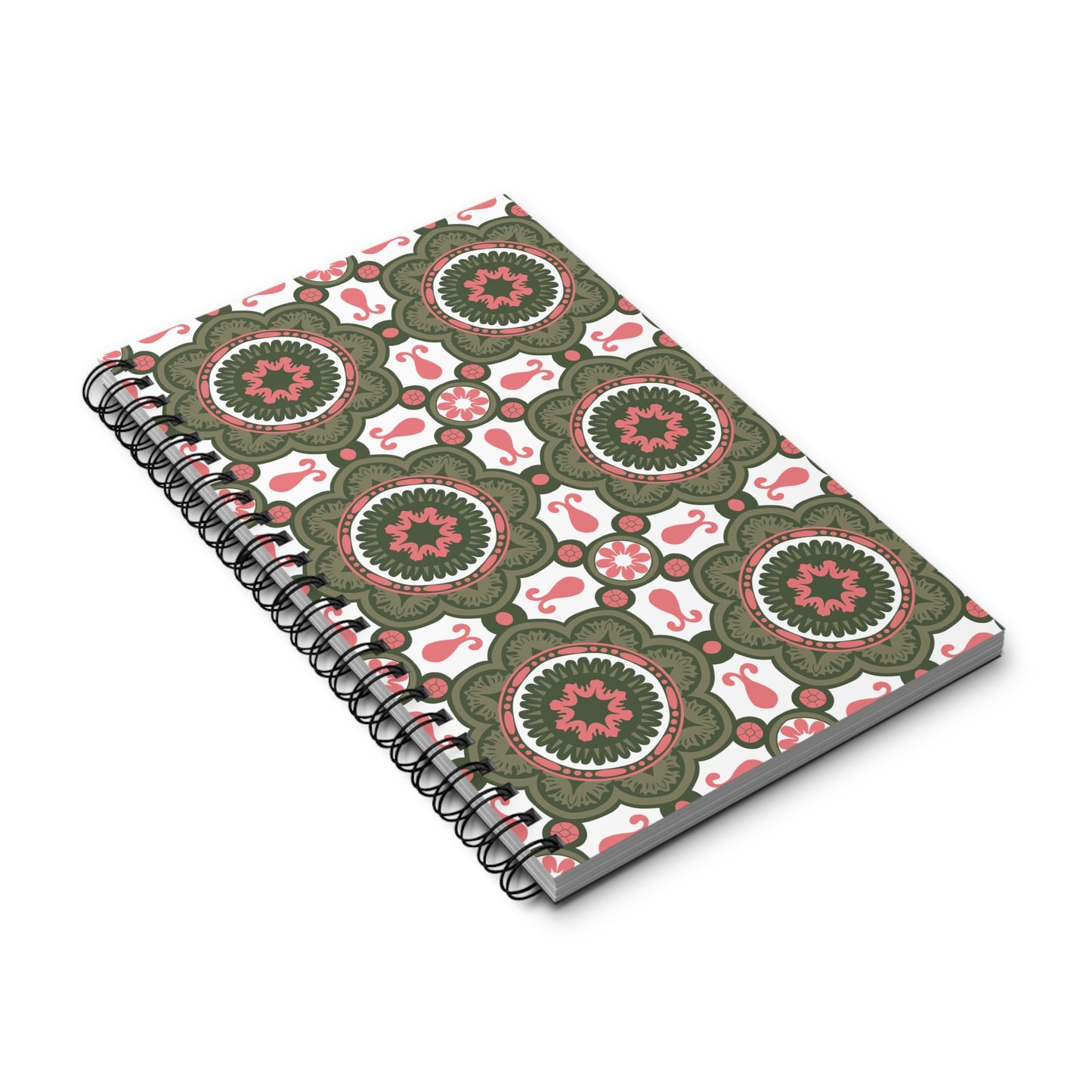 Boho Floral Spiral Journal, Vintage Notebook, Artistic Diary, Eco-Friendly Stationery, Gift for Her, Writing Journal