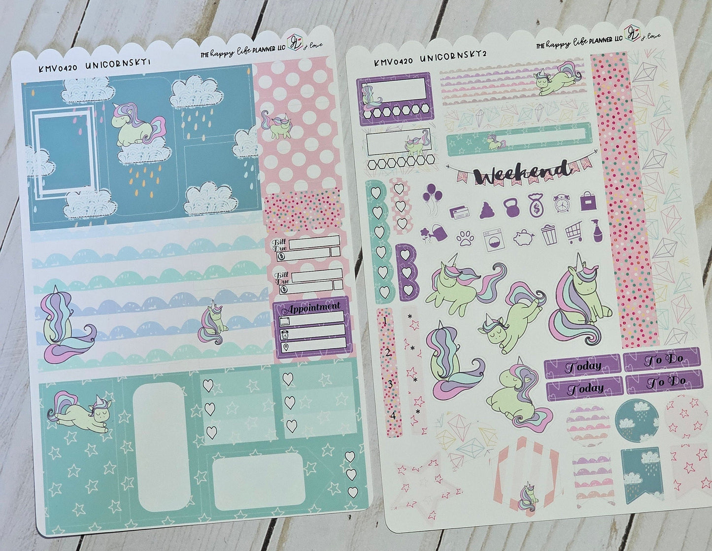 MINI Weekly Planner Sticker Kit, MINI Happy Planner Sticker Kit, Planner stickers, weekly stickers. Read Description!