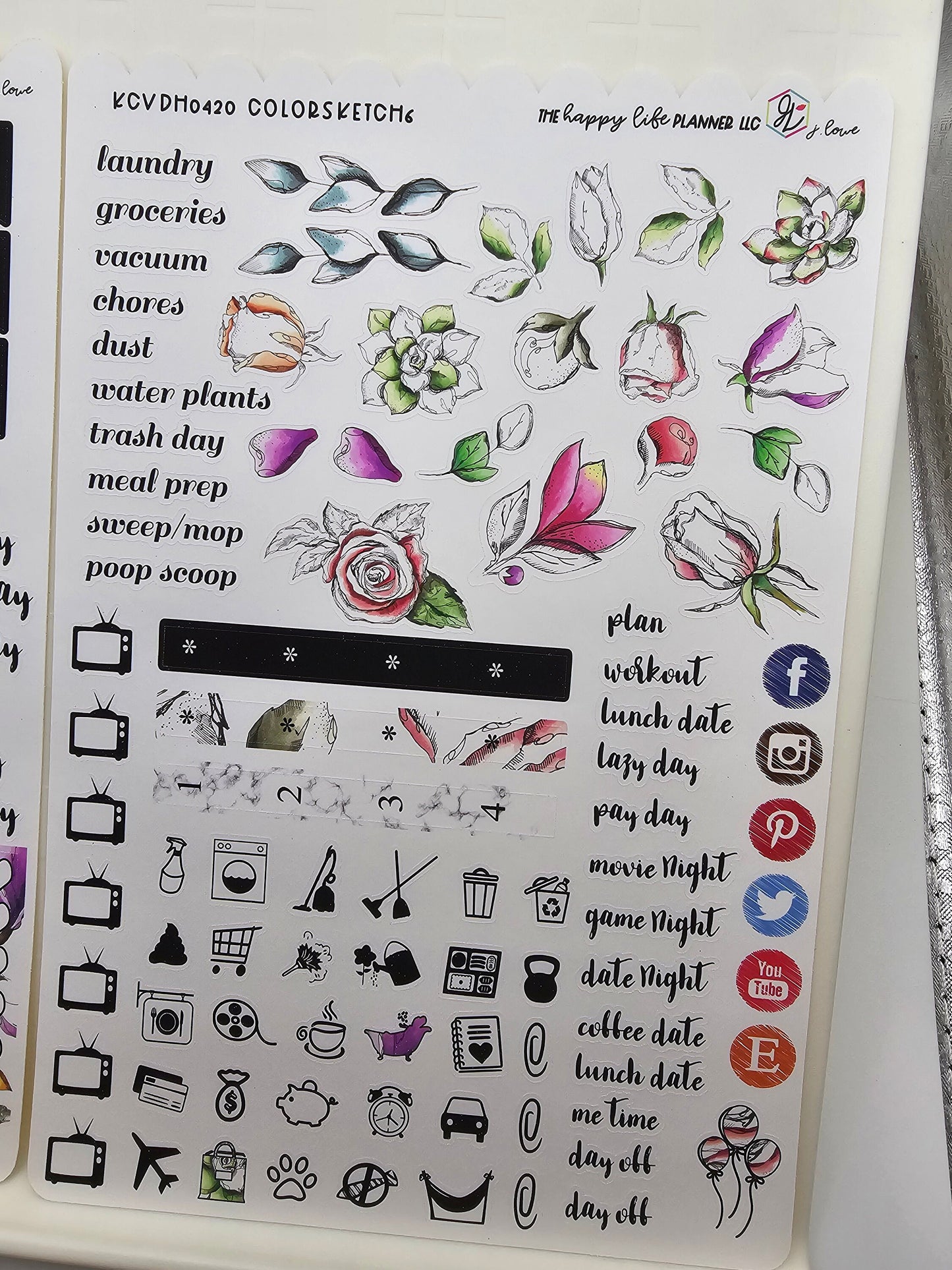 CLASSIC Weekly Planner Sticker Kit, CLASSIC Happy Planner Sticker Kit, Planner stickers, weekly stickers. Read Description!