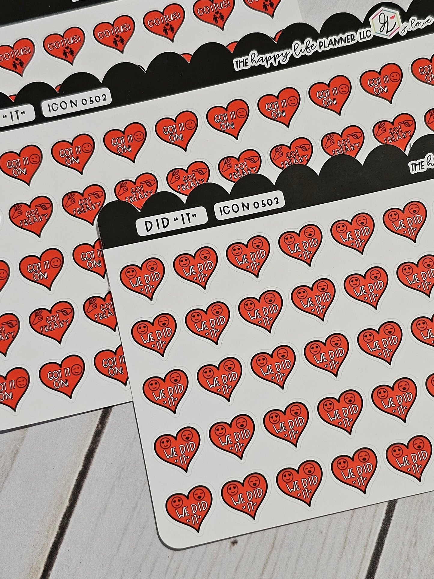 Sexy Time Planner Stickers, Happy Planner Stickers, Planner stickers, sticker kit, got it on, dirty stickers. Read Description!