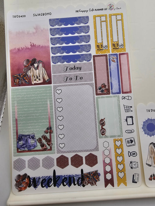 CLASSIC Weekly Planner Sticker Kit, CLASSIC Happy Planner Sticker Kit, Planner stickers, weekly stickers. Read Description!