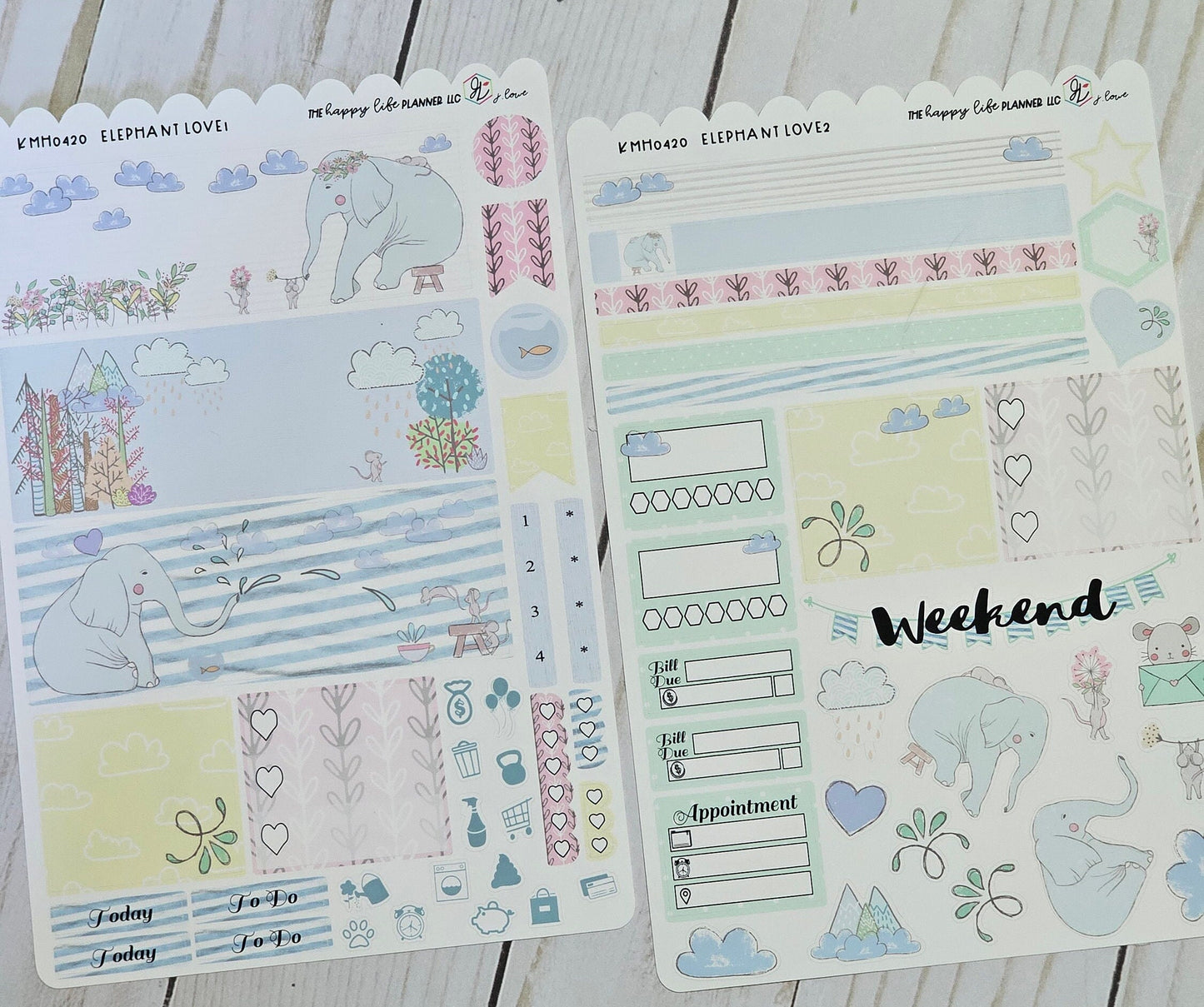 MINI Weekly Planner Sticker Kit, MINI Happy Planner Sticker Kit, Planner stickers, weekly stickers. Read Description!
