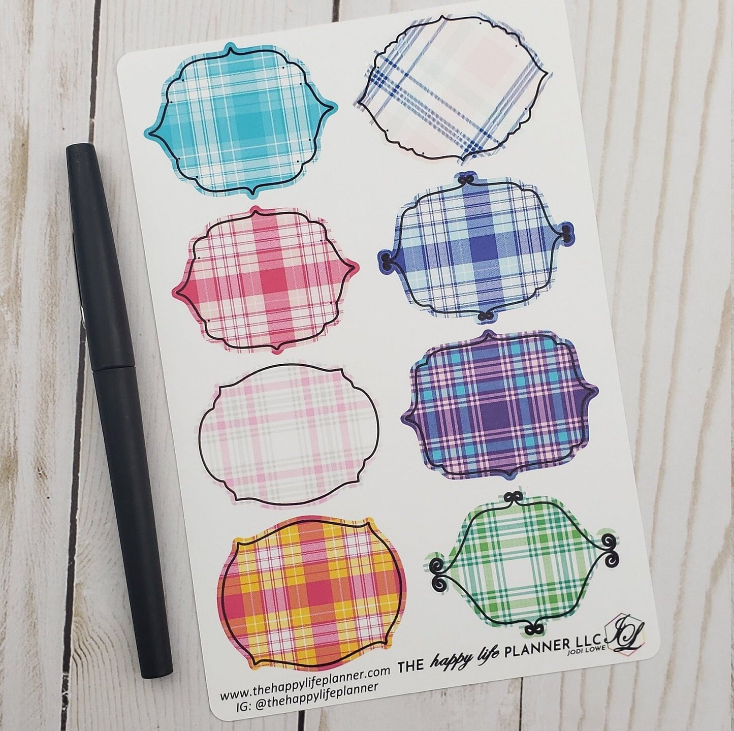 Framed Note Planner Stickers, Happy Planner Stickers, Planner stickers, sticker kit, notes, note stickers, framed stickers, frames