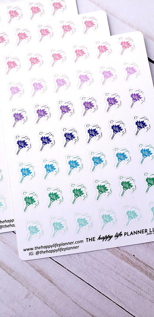 Dusting planner stickers, dust stickers, planner stickers, functional stickers