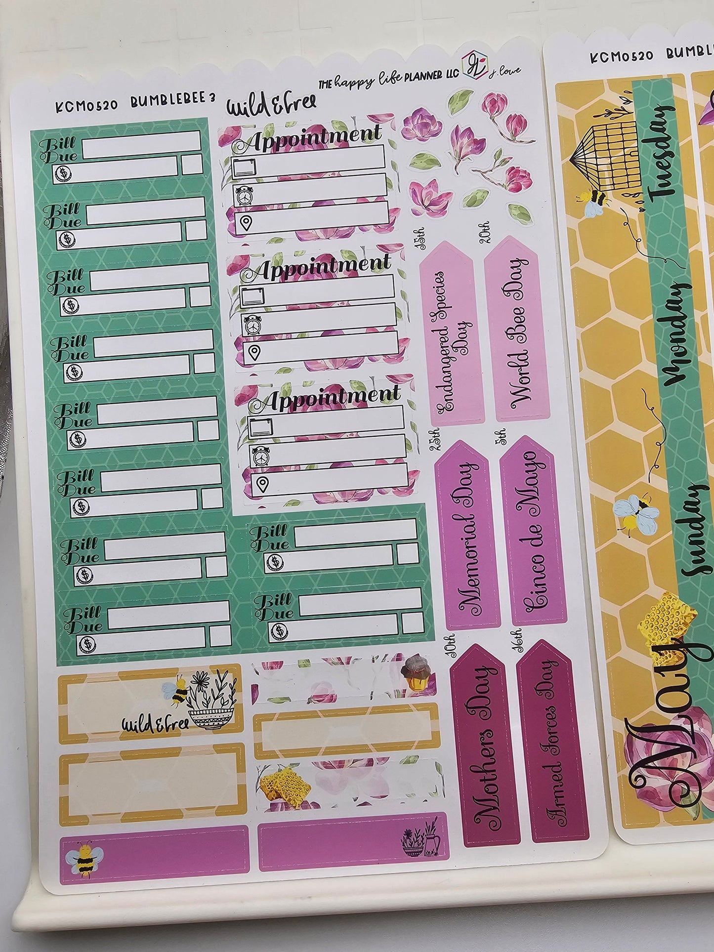 CLASSIC Monthly Planner Sticker Kit, Classic Monthly Happy Planner Sticker Kit, Planner stickers, sticker kit. READ Description!