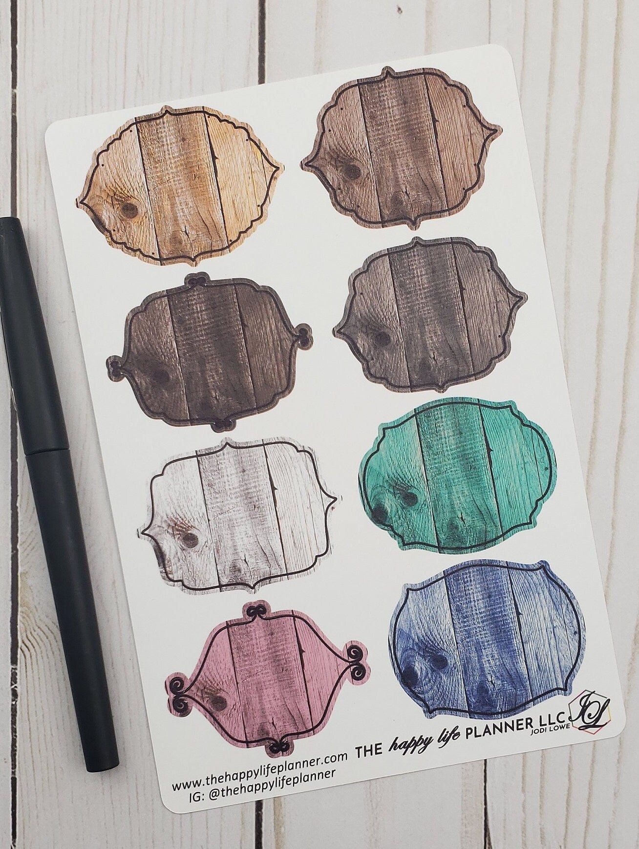 Framed Note Planner Stickers, Happy Planner Stickers, Planner stickers, sticker kit, notes, note stickers, framed stickers, frames