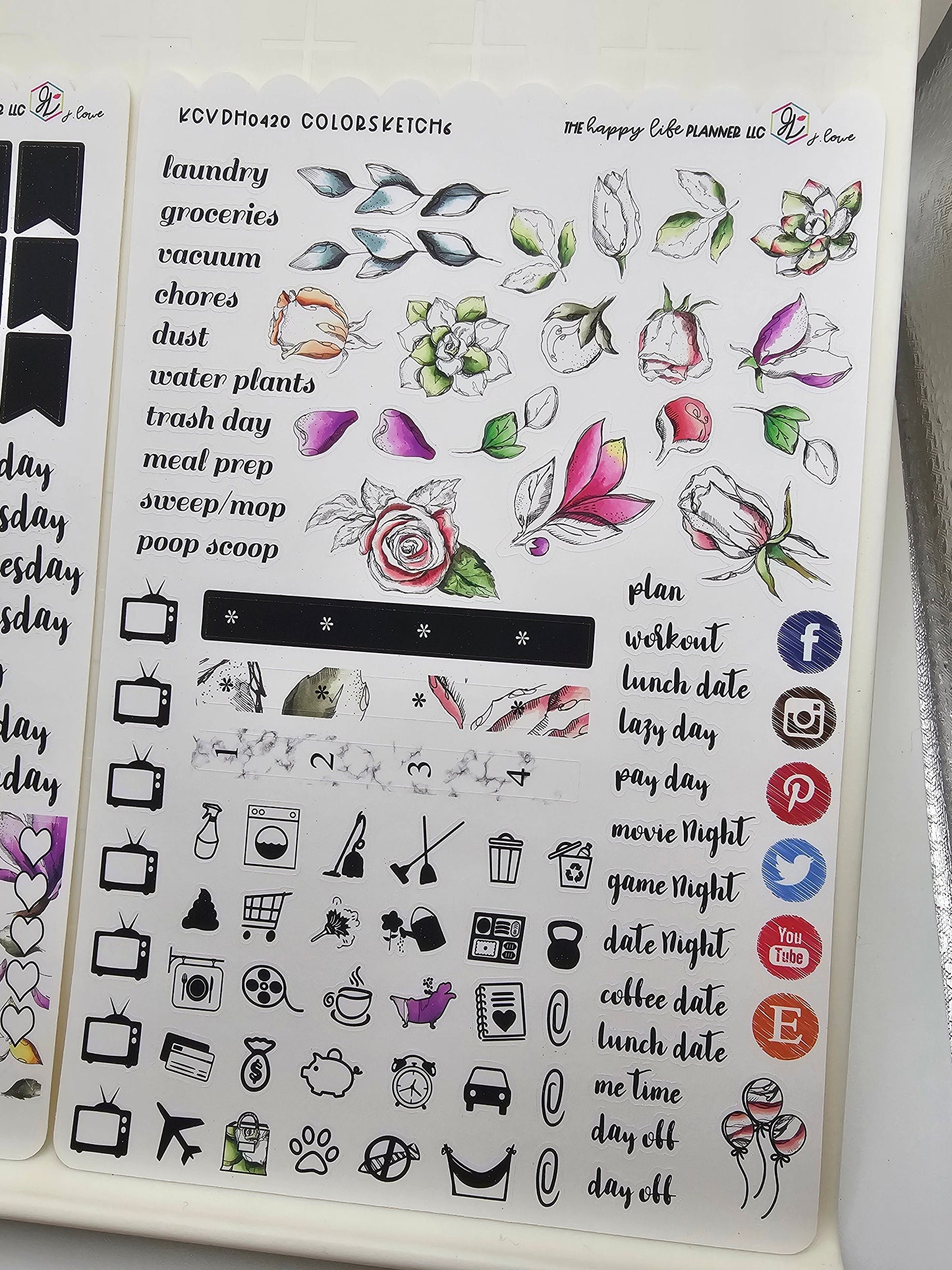 CLASSIC Weekly Planner Sticker Kit, CLASSIC Happy Planner Sticker Kit, Planner stickers, weekly stickers. Read Description!