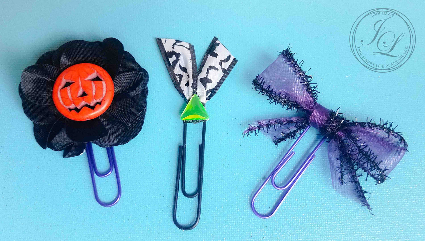Halloween planner clips
