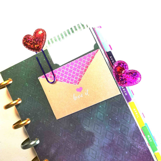 Valentines Day Heart paper clips