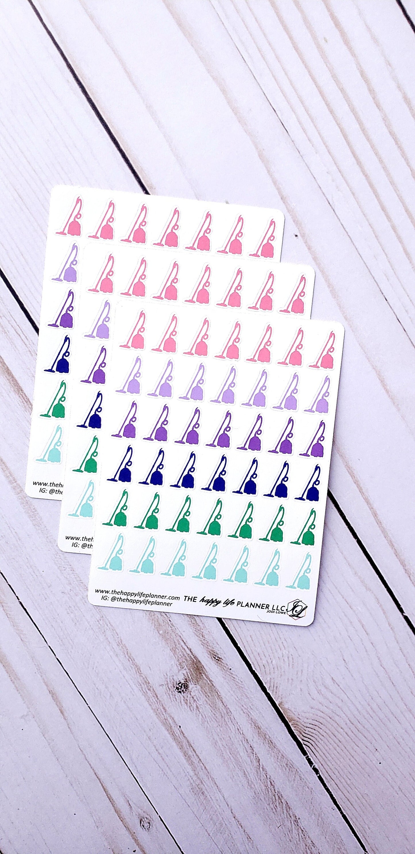 Vacuum planner stickers, vacuuming stickers, planner stickers, functional stickers