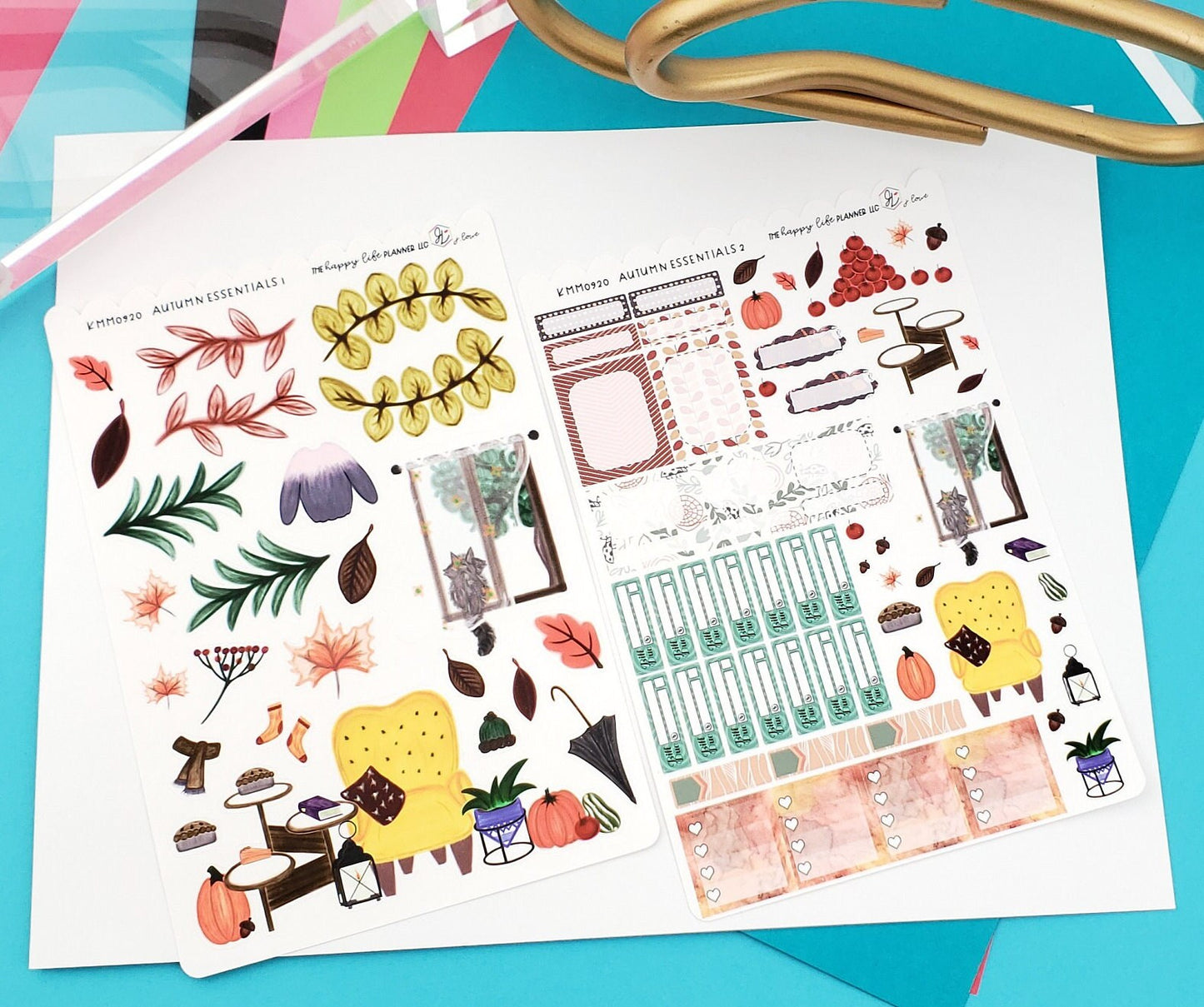 MINI Monthly Planner Sticker Kit, MINI Happy Planner Sticker Kit, Planner stickers, monthly stickers. Read Description!
