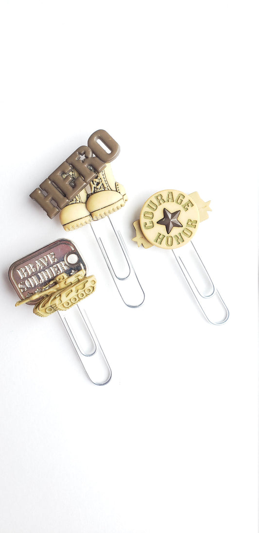 Military planner paperclip set
