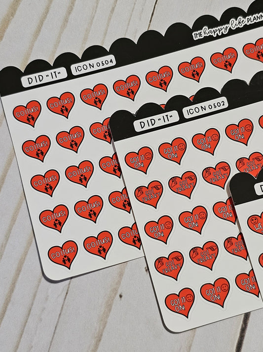 Sexy Time Planner Stickers, Happy Planner Stickers, Planner stickers, sticker kit, got it on, dirty stickers. Read Description!